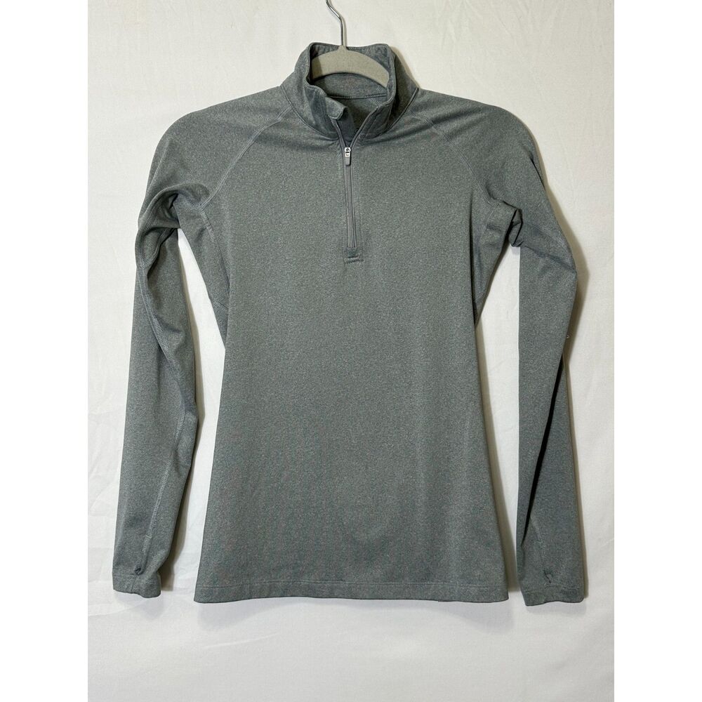 Nike Pro Combat Womens Dri-Fit Athletic 1/4 Zip Pullover Top Size XS Thumb Holes